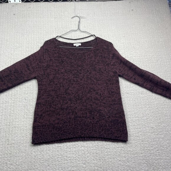 JDY Jacqueline De young Crochet knitted long sleeve Wine Red Jumper Women Sz M - Picture 7 of 14
